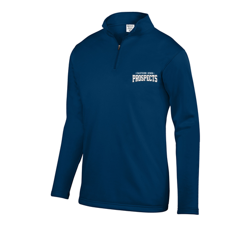 [FOLQFFNV-AS-LOGO3] Decker Men's FlexFleece 1/4 Zip (Adult S, Navy, Logo 3)